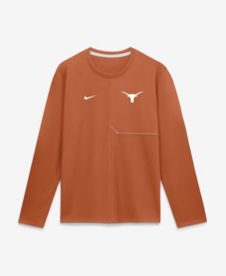 Мужская футболка Nike Texas Orange Texas Longhorns 2026 Sideline Coaches UV Dri-FIT Long Sleeve