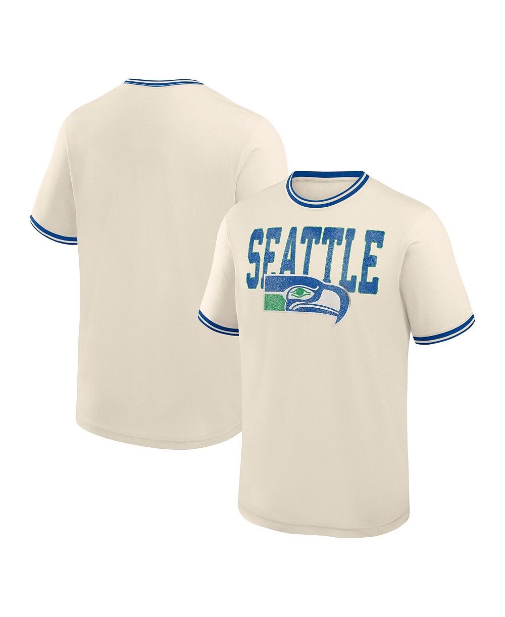 Мужская футболка Fanatics Cream Seattle Seahawks Time Honored Tradition Ringer Fashion
