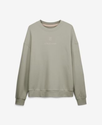 Мужской свитшот Fanatics Khaki England National Team Oversized Muted Centre