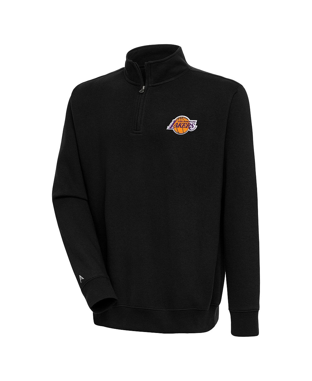 Antigua Мужской свитшот Victory Quarter-Zip Pullover Black Los Angeles Lakers