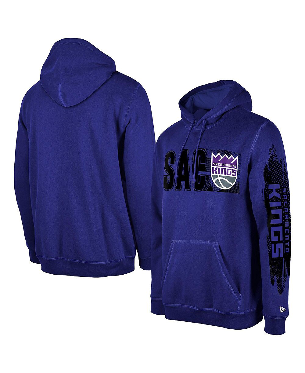 Мужской худи New Era Sacramento Kings Purple Tip-Off Collection Pullover
