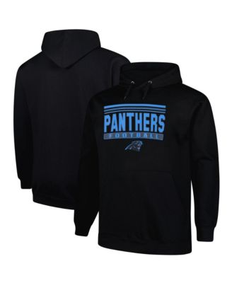 Мужское худи Fanatics Black Carolina Panthers Big Tall Pop Pullover Hoodie