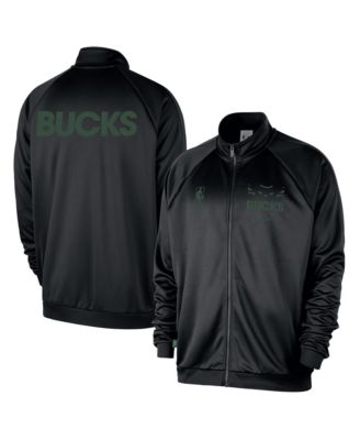 Nike Мужская спортивная куртка Milwaukee Bucks Courtside Pique Club Full-Zip, Black