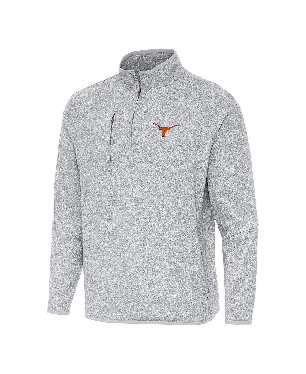 Antigua Мужской серый сшитый трикотажный свитшот Texas Longhorns