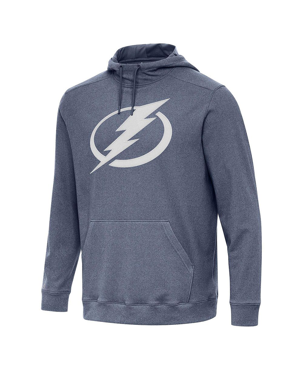 Мужское худи Antigua Heather Navy Tampa Bay Lightning Cloud Pullover