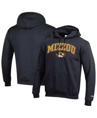 Champion Men's  Black Missouri Tigers Arch Over Logo Pullover Hoodie