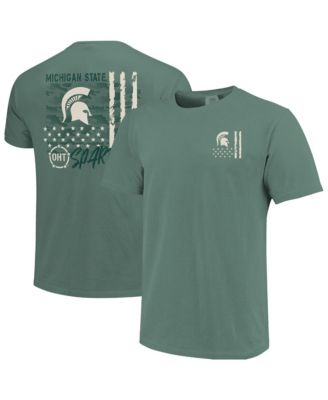 Image One Men's Green Michigan State Spartans Comfort Colors OHT Camo Overlay T-Shirt