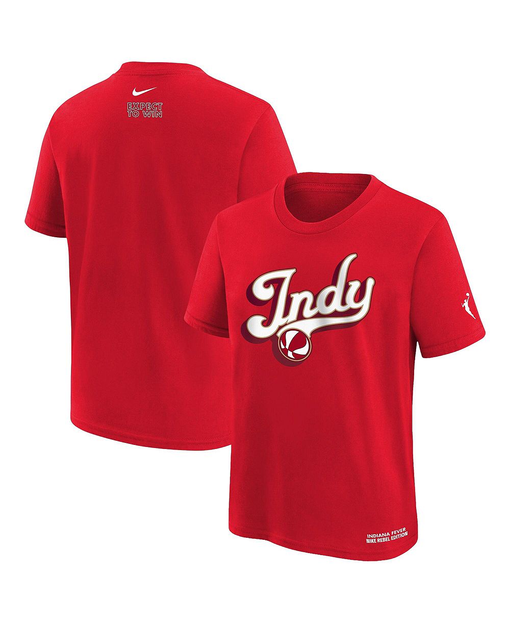 Nike Детская красная Indiana Fever Rebel Edition T-zeppelin