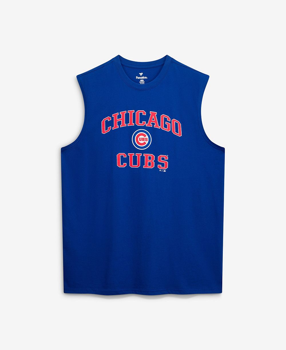 Мужская майка Fanatics Royal Chicago Cubs Big & Tall Heart & Soul Muscle Tank