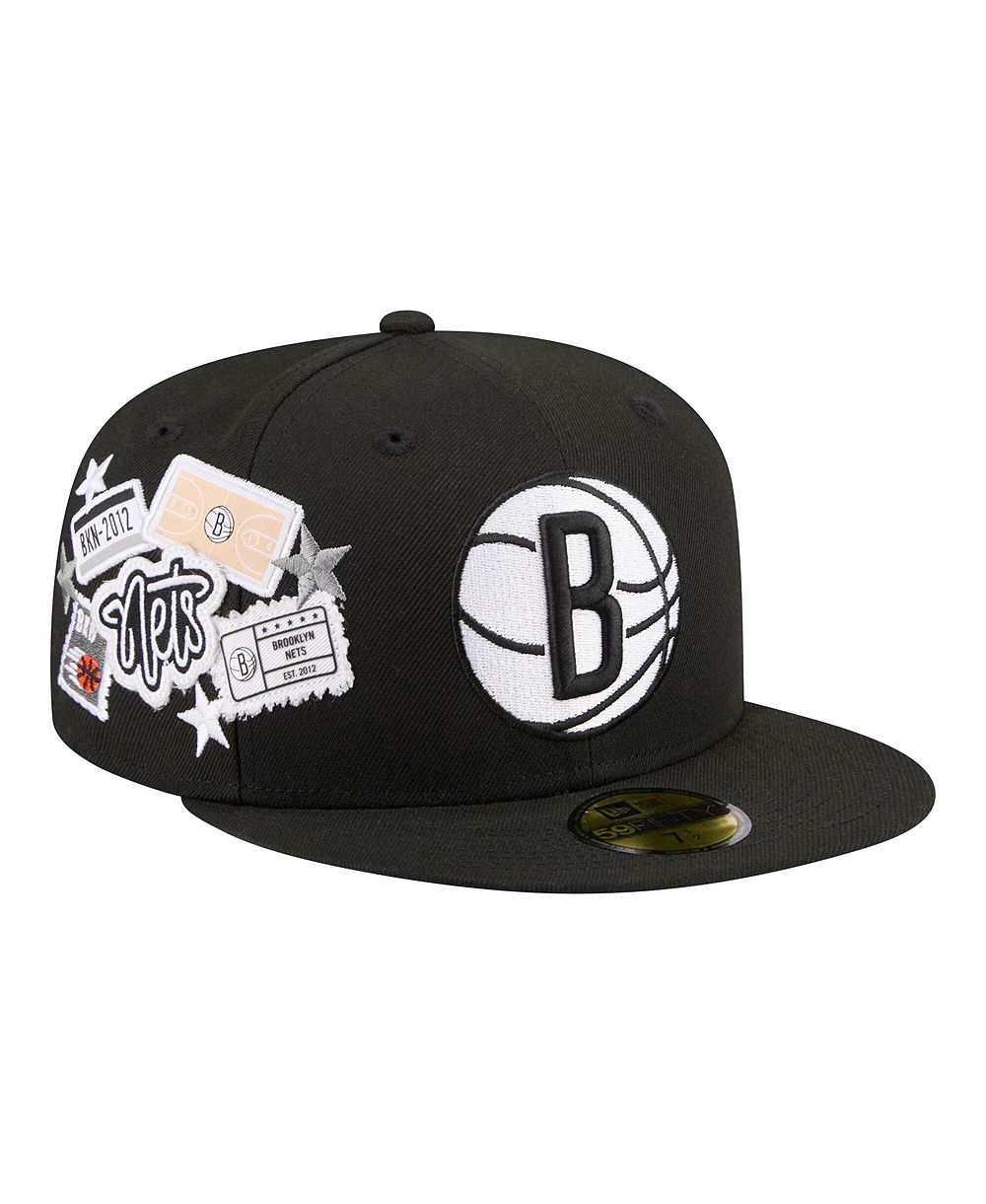 New Era Мужская кепка 59FIFTY Brooklyn Nets Team Collage, черная