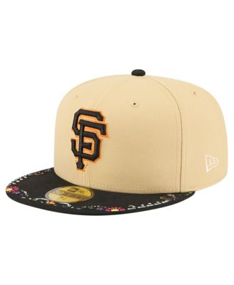 Мужская кепка New Era Light Beige San Francisco Giants Two-Tone Embroidered Visor 59FIFTY Fitted Hat