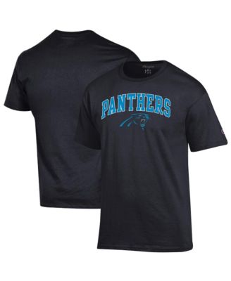 Champion Men's Black Carolina Panthers Arch Over Logo T-Shirt