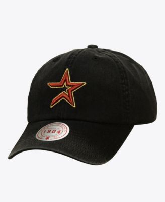 Mitchell & Ness Men's and Women's Black Houston Astros 1904 Soft Wash Cooperstown Adjustable Hat