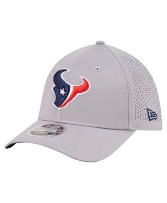 Мужская кепка New Era Gray Houston Texans 39THIRTY M-Crown Flex Fit