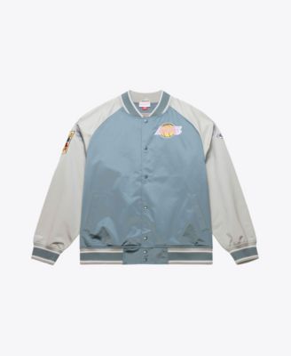 Мужская атласная куртка Mitchell & Ness Los Angeles Lakers Thunderstorm Lightweight Full-Snap