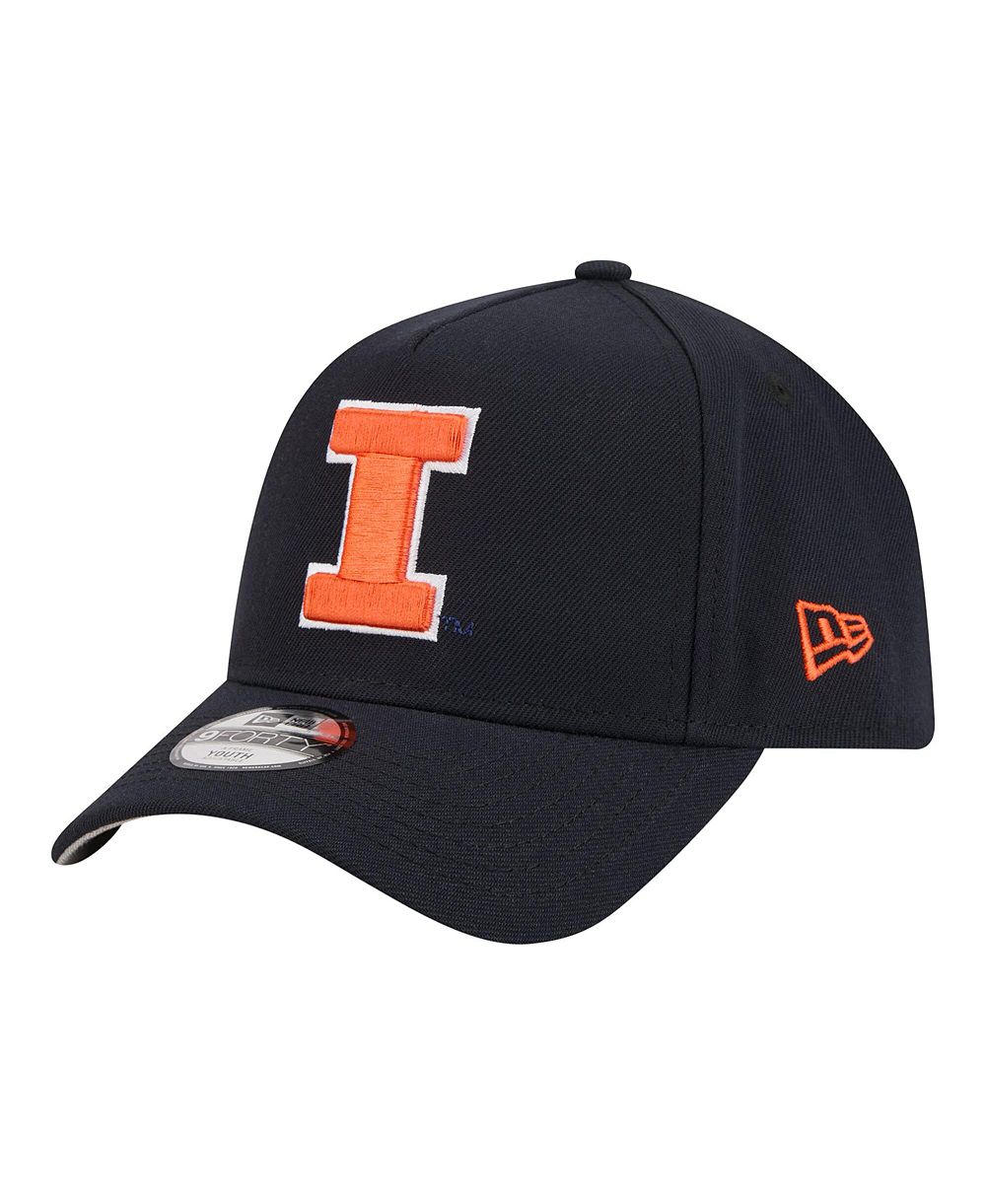 New Era кепка 9FORTY A-Frame регулируемая для мальчиков и девочек Navy Illinois Fighting Illini