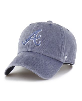 Мужская кепка '47 Brand Navy Atlanta Braves Pigment Clean Up Adjustable