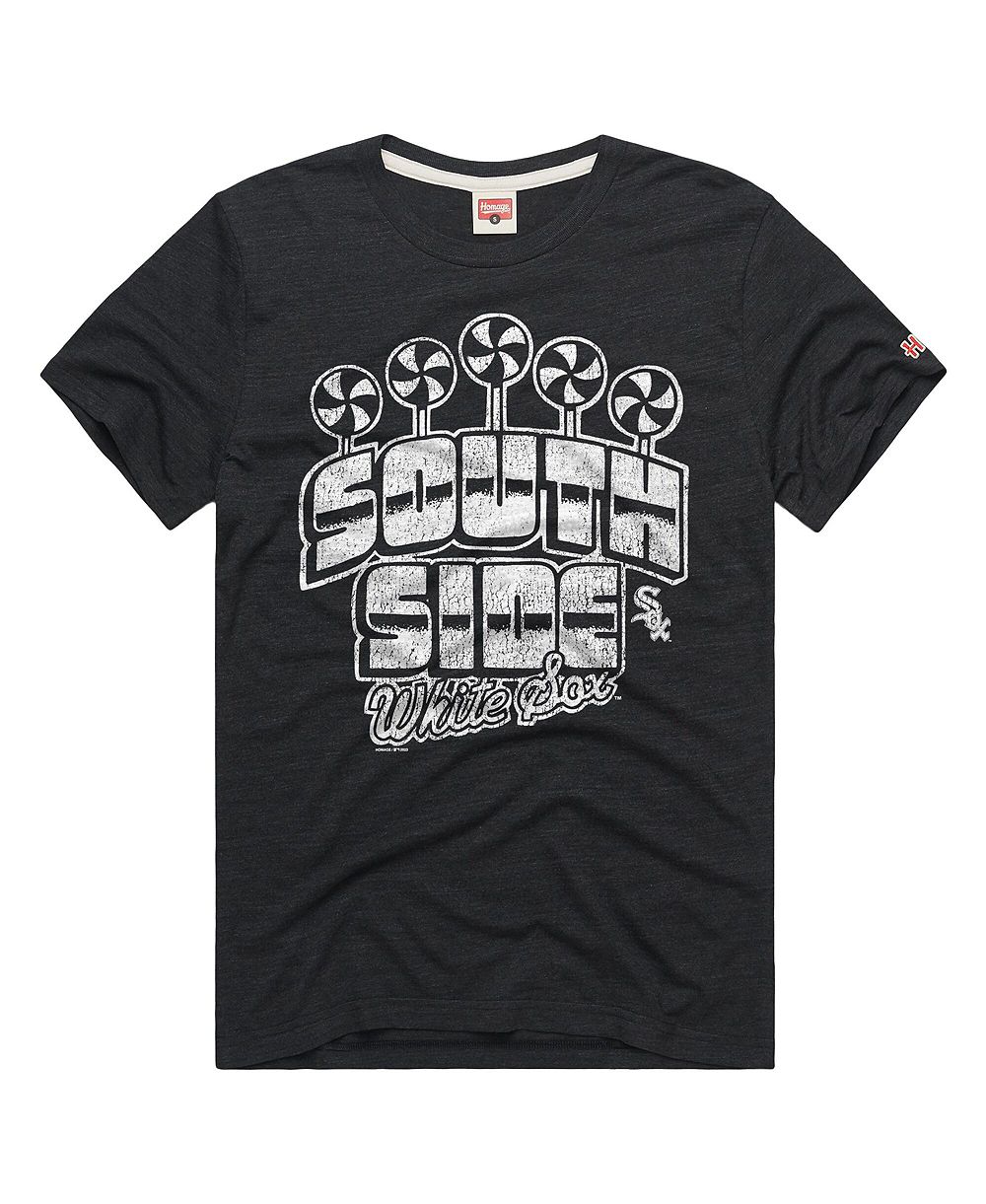 Homage Men's Charcoal Chicago White Sox Tri-Blend Hyperlocal T-Shirt
