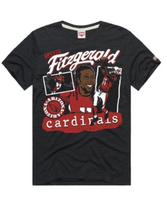 Homage Men's and Women's Larry Fitzgerald Charcoal Arizona Cardinals Classic Illustration Tri-Blend T-Shirt