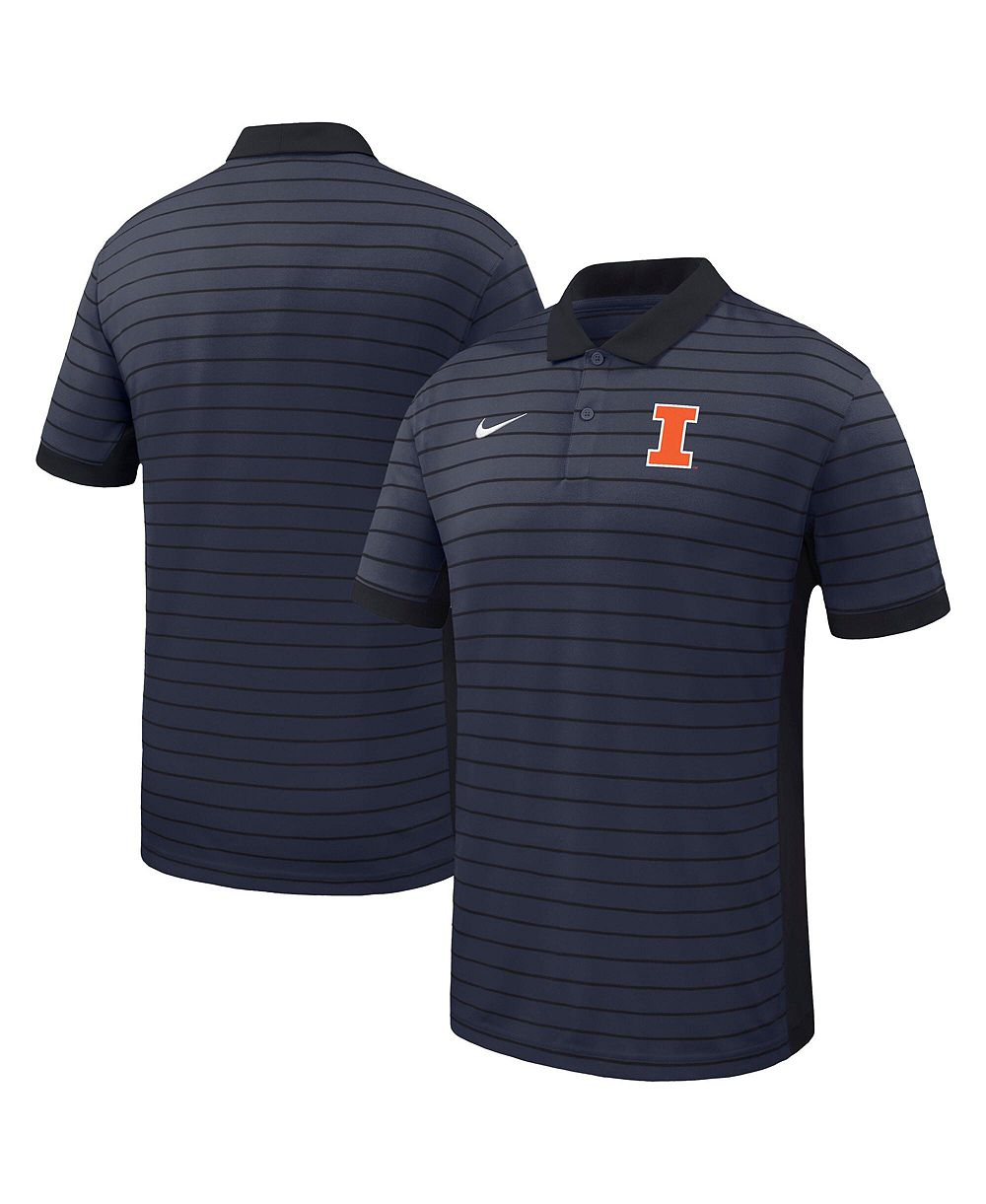 Nike Мужская рубашка-поло Illinois Fighting Illini Victory Stripe Dri-FIT