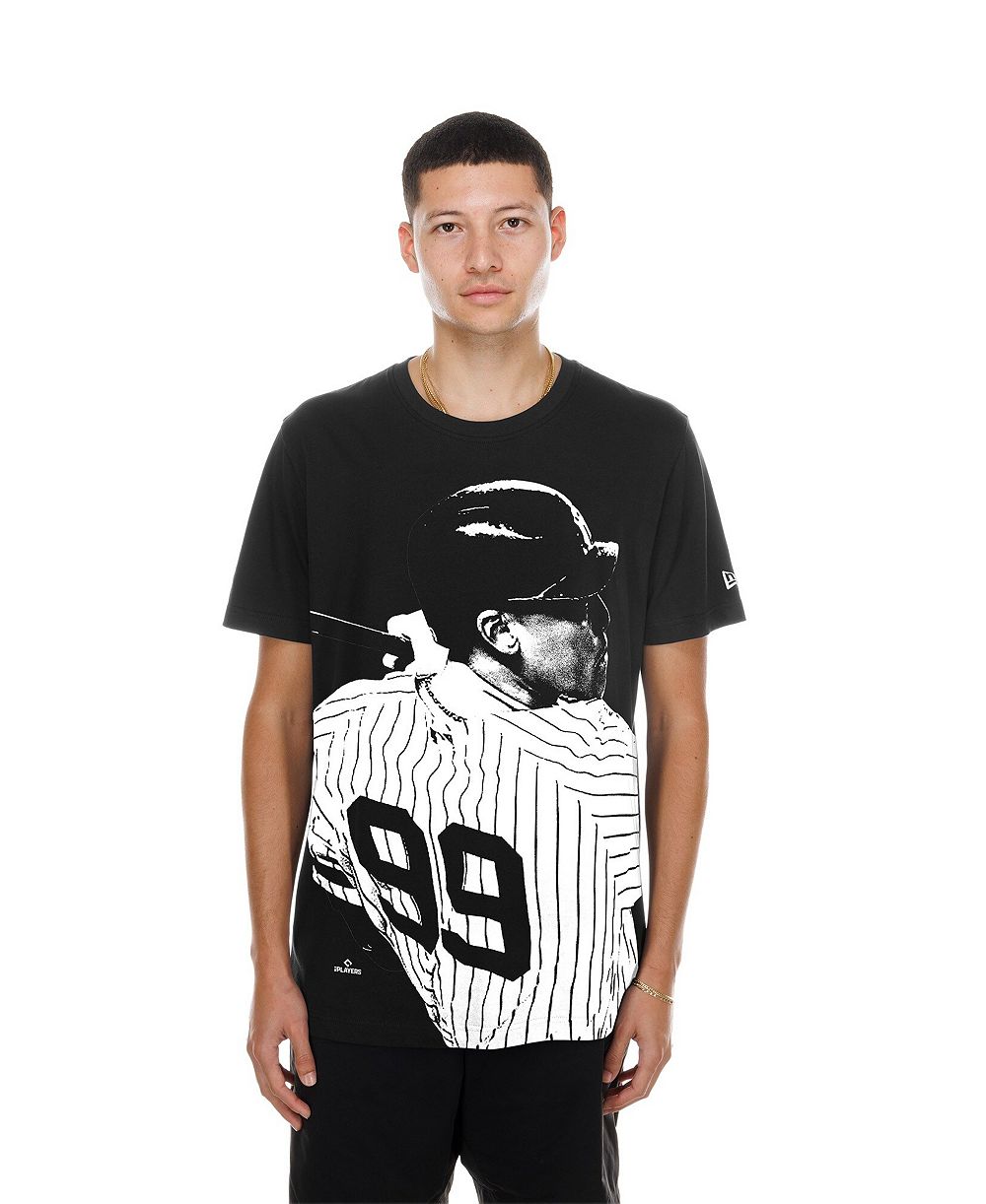Мужская футболка New Era Aaron Judge Black New York Yankees Oversized Graphic