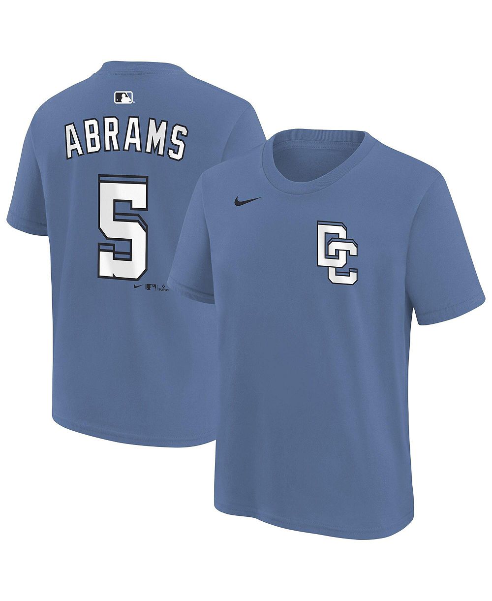 Детская футболка Nike Blue Washington Nationals City Connect Name & Number