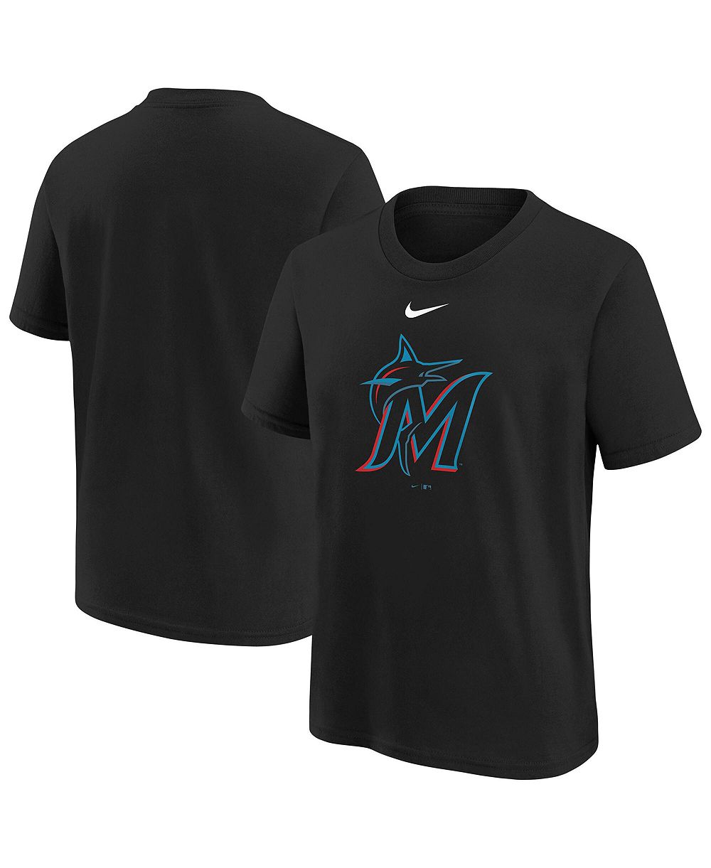 Детская футболка Nike Black Miami Marlins Large Logo