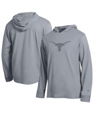 Champion Men's Gray Texas Longhorns Tonal All-Star Long Sleeve Hooded T-Shirt