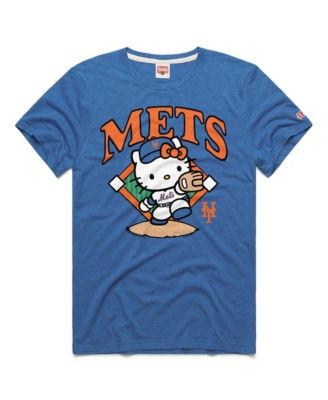 Homage Men's and Women's Royal New York Mets Hello Kitty Tri-Blend T-Shirt