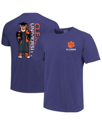 Мужская футболка Image One Purple Clemson Tigers Mascot Grad Achievement Unlocked