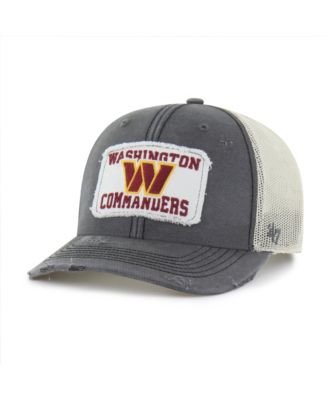 Мужская кепка '47 Brand Charcoal Washington Commanders Egremont Well-Worn Adjustable Trucker Hat