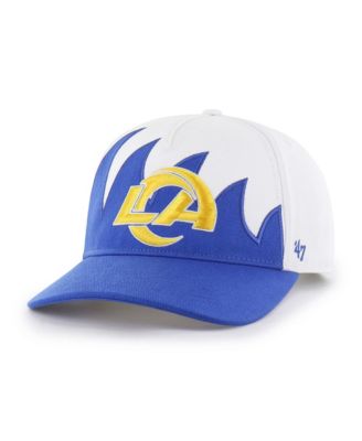 Мужская кепка 47 Brand White Los Angeles Rams Jagged Hitch Adjustable