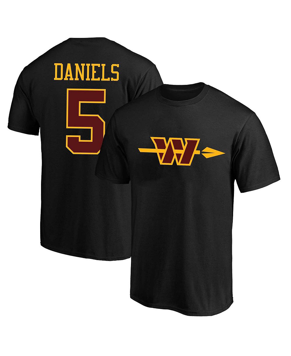 Fanatics Мужская футболка Jayden Daniels Washington Commanders Big & Tall Black