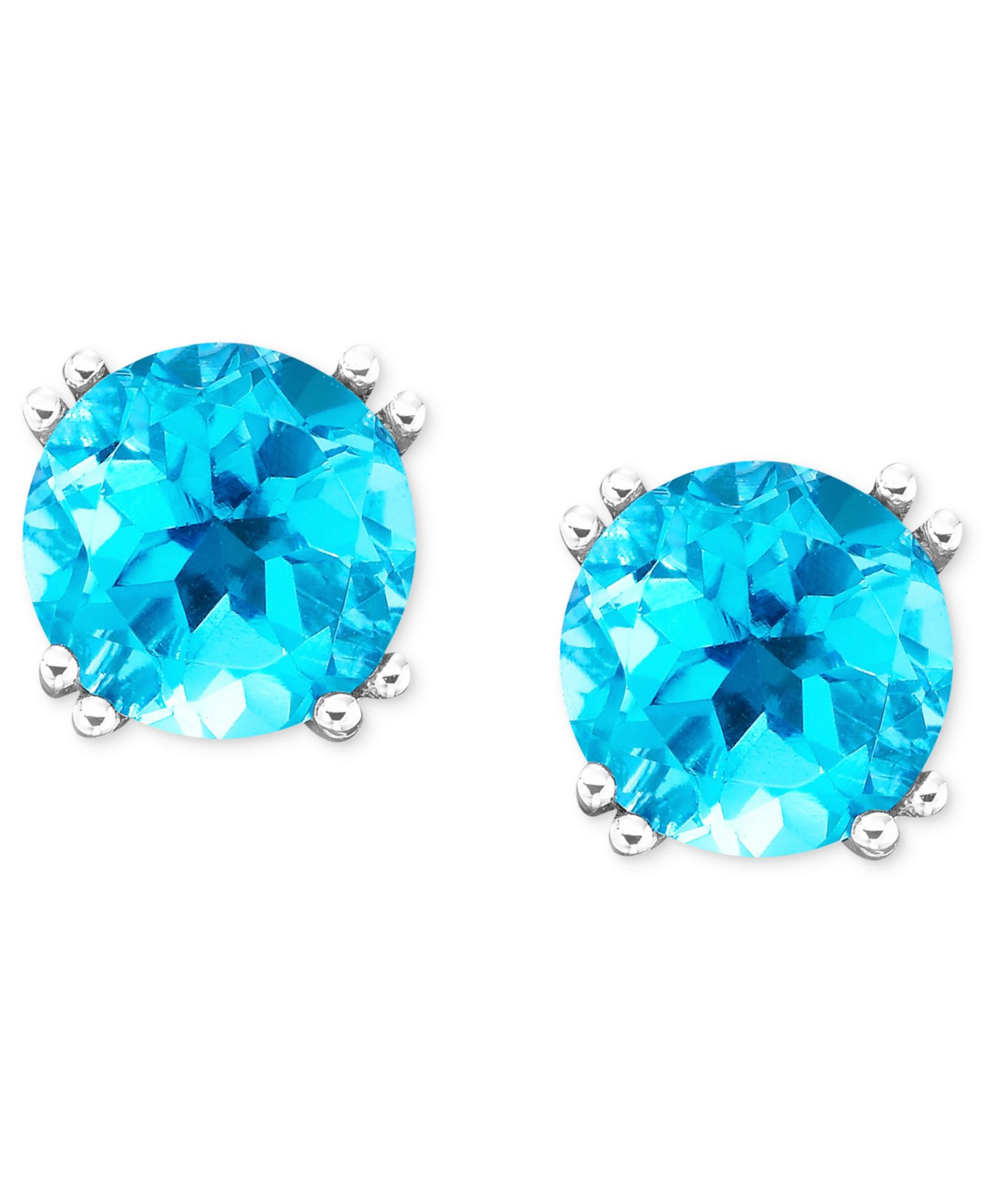 Amethyst (4-1/2 ct.tw.) Stud Earrings in 14K Gold (also available in Garnet in 14K Gold and Blue Topaz in 14K White Gold)