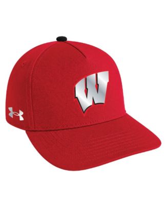 Under Armour Мужская и женская регулируемая кепка Wisconsin Badgers 2026 Lambeau Field Collection Blitzing A-Frame