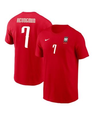 Мужская футболка Nike Son Heung-Min Red South Korea National Team Name & Number
