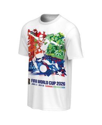 Мужская футболка Outerstuff White USA, Mexico Canada FIFA World Cup 2026