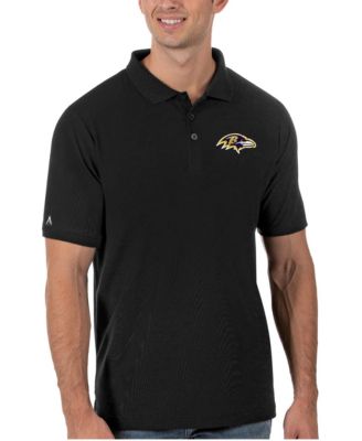 Antigua Мужская рубашка-поло Baltimore Ravens Legacy Pique, черная