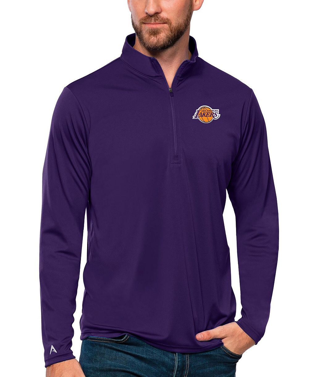 Antigua Мужская толстовка на молнии Los Angeles Lakers Tribute, фиолетовая