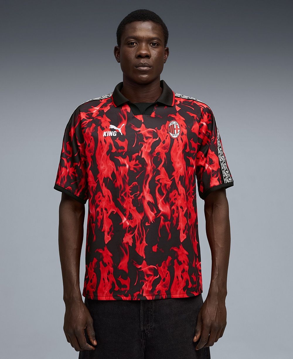 Puma Men's Red AC Milan King Retro Jersey