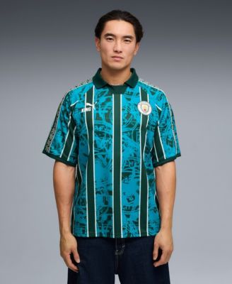 Мужская джерси Puma Men's Turquoise Manchester City King Retro Fashion Jersey