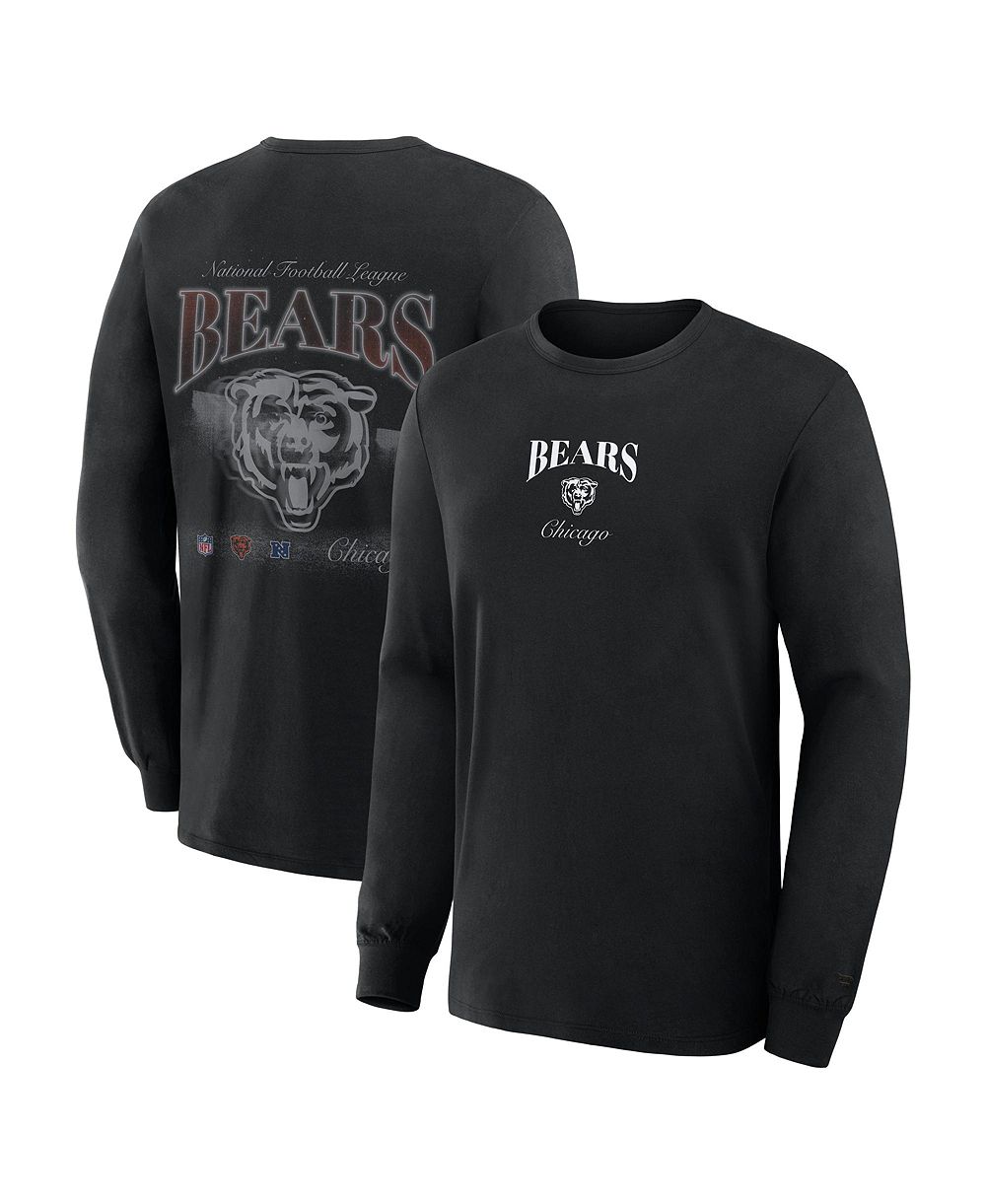 Мужская футболка Fanatics Chicago Bears Midnight Falls Long Sleeve Black