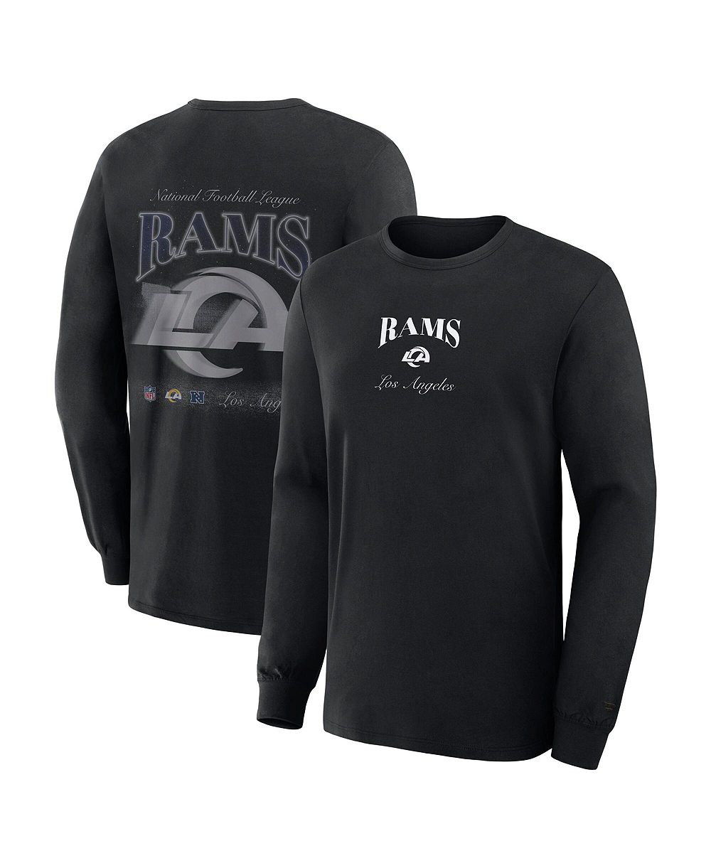 Fanatics Men's Black Los Angeles Rams Midnight Falls Long Sleeve T-Shirt