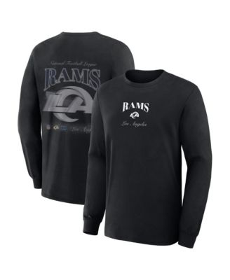 Fanatics Men's Black Los Angeles Rams Midnight Falls Long Sleeve T-Shirt
