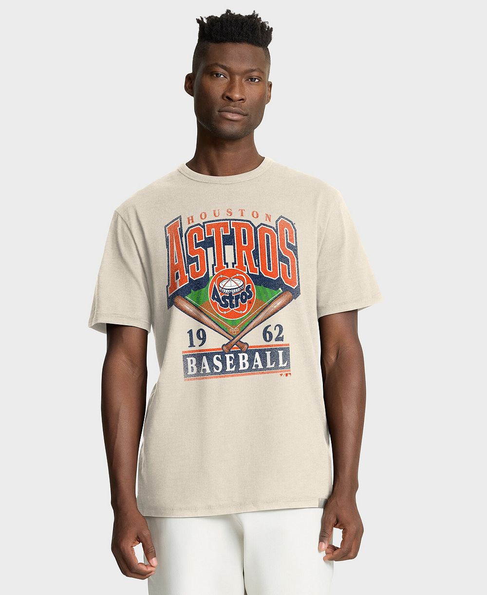 Мужская футболка Fanatics Houston Astros Stadium Slub бежевого цвета