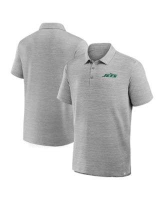 Fanatics мужская рубашка-поло New York Jets, цвет Heather Gray