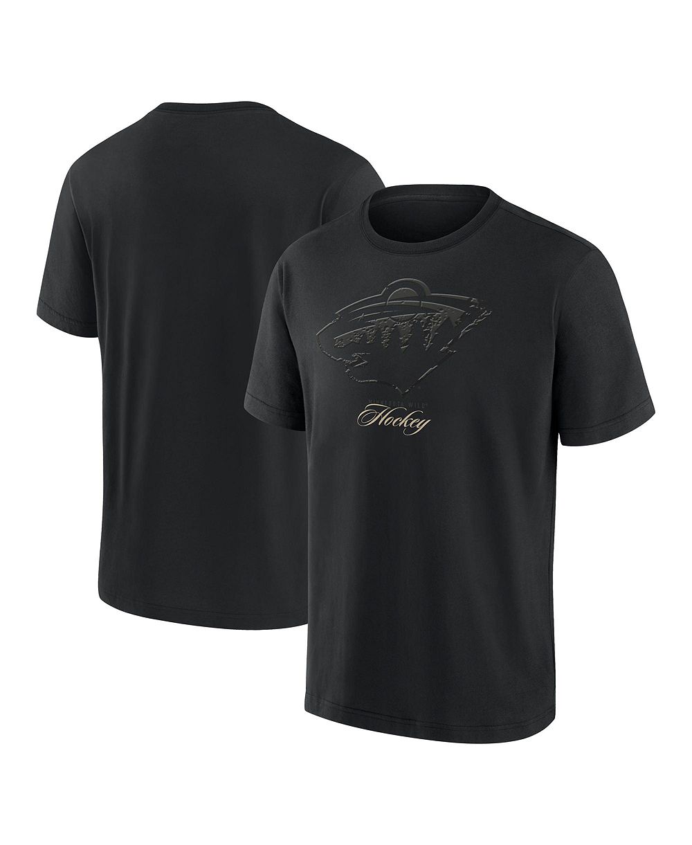 Мужская футболка Fanatics Minnesota Wild Blackout Heavyweight