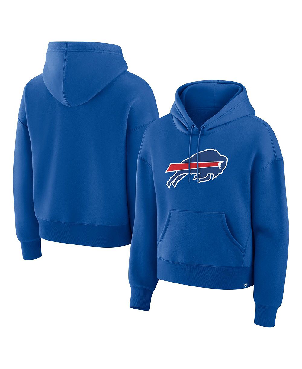 Fanatics Women's Buffalo Bills Essential Legacy Pullover Long-Sleeve Cotton-Blend Fleece Hoodie