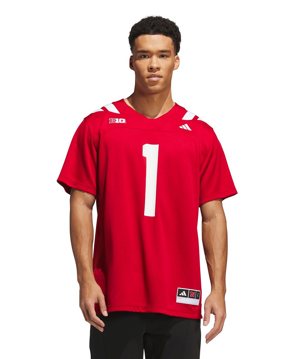 Мужская джерси adidas Scarlet Nebraska Huskers Home Premier
