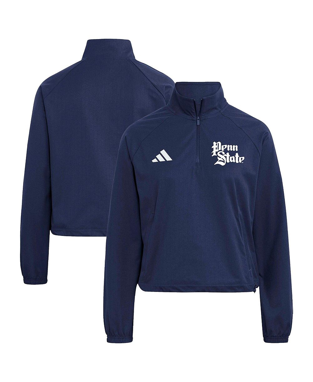 Женский топ Adidas Navy Penn State Nittany Lions Ultimate365 Woven Quarter-Zip